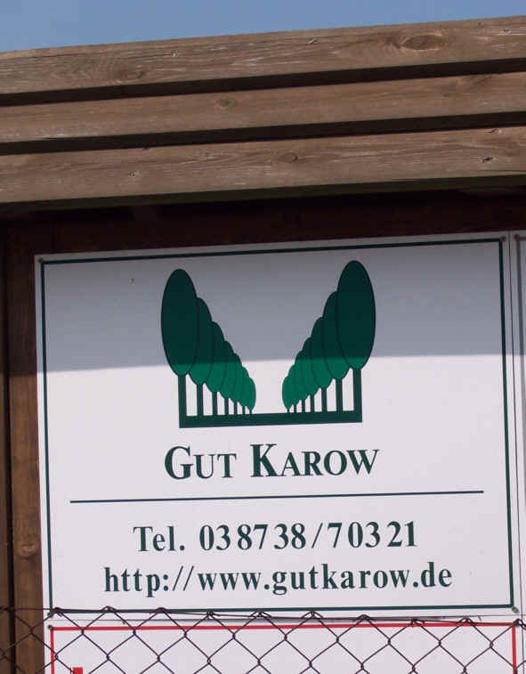 Gut Karow Firmenschild