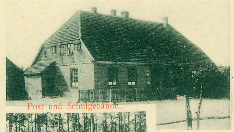 Schul -und Postgebäude in Nossentiner Hütte